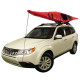 Set of Black Roof Top Mounted Folding Kayak J-Style Racks Fold Carrier Holders - SF-RRS02 - Seaflo